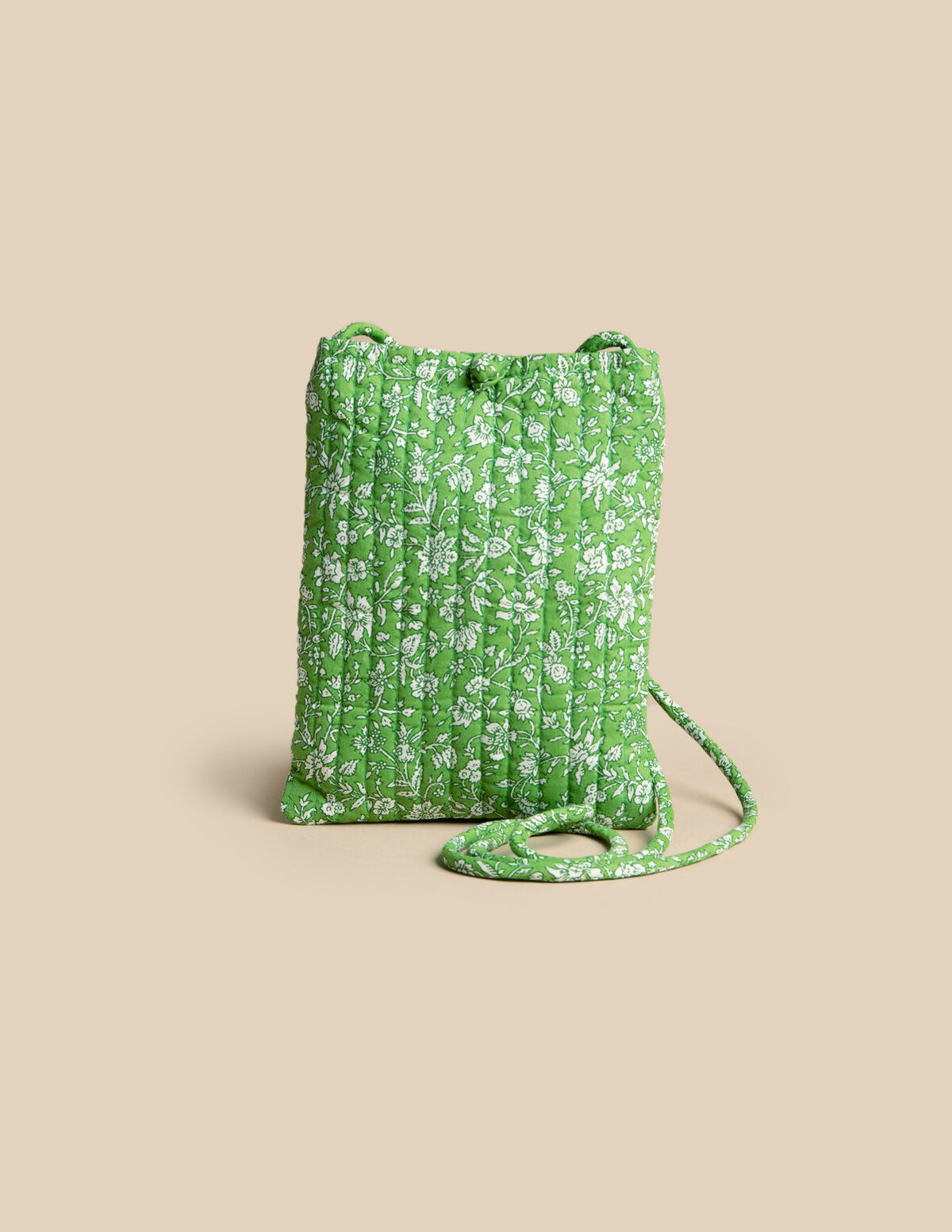 BLUE FLORAL CROSSBODY BAG