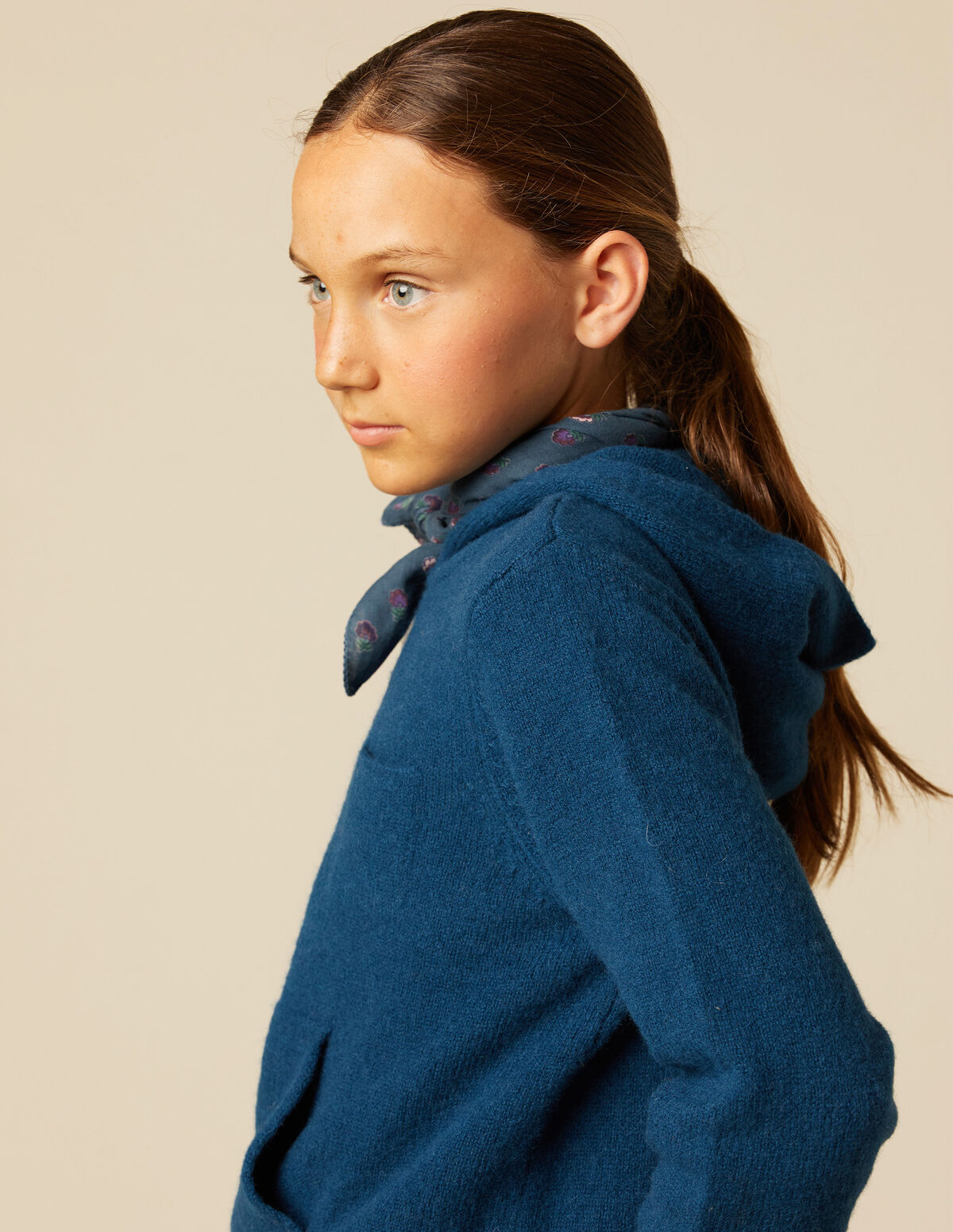 PULL CAPUCHE BLEU NUIT