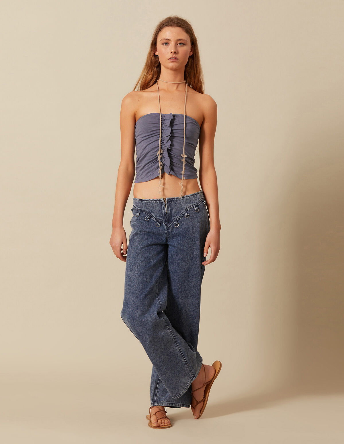 NN WHITE YOKE JEANS