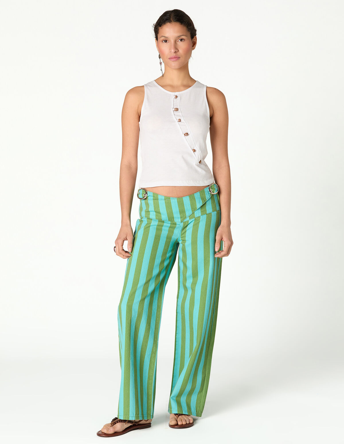 CAL&Ccedil;AS RISCAS AZUL