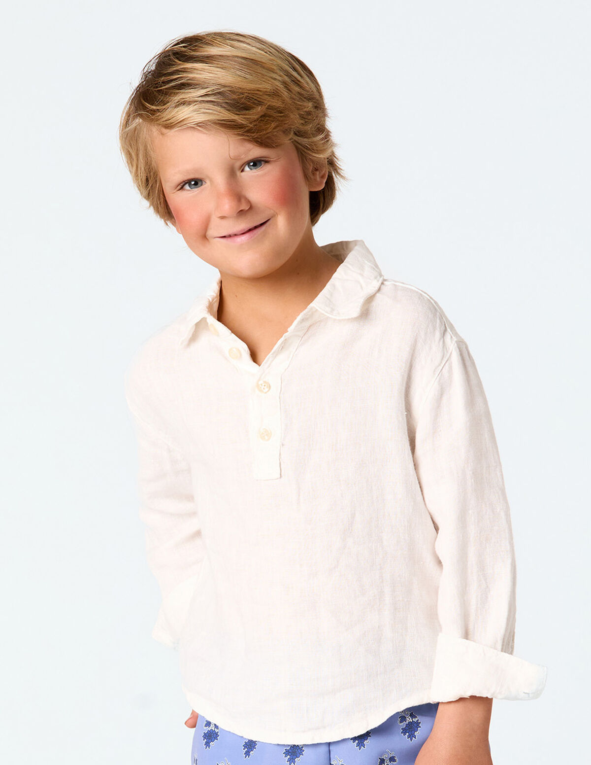 WHITE LINEN SHIRT