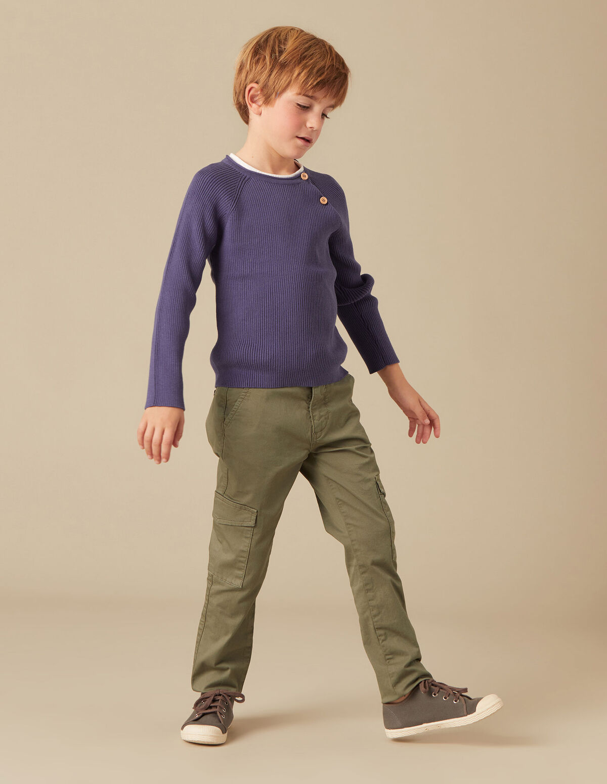 BLUE CARGO TROUSERS