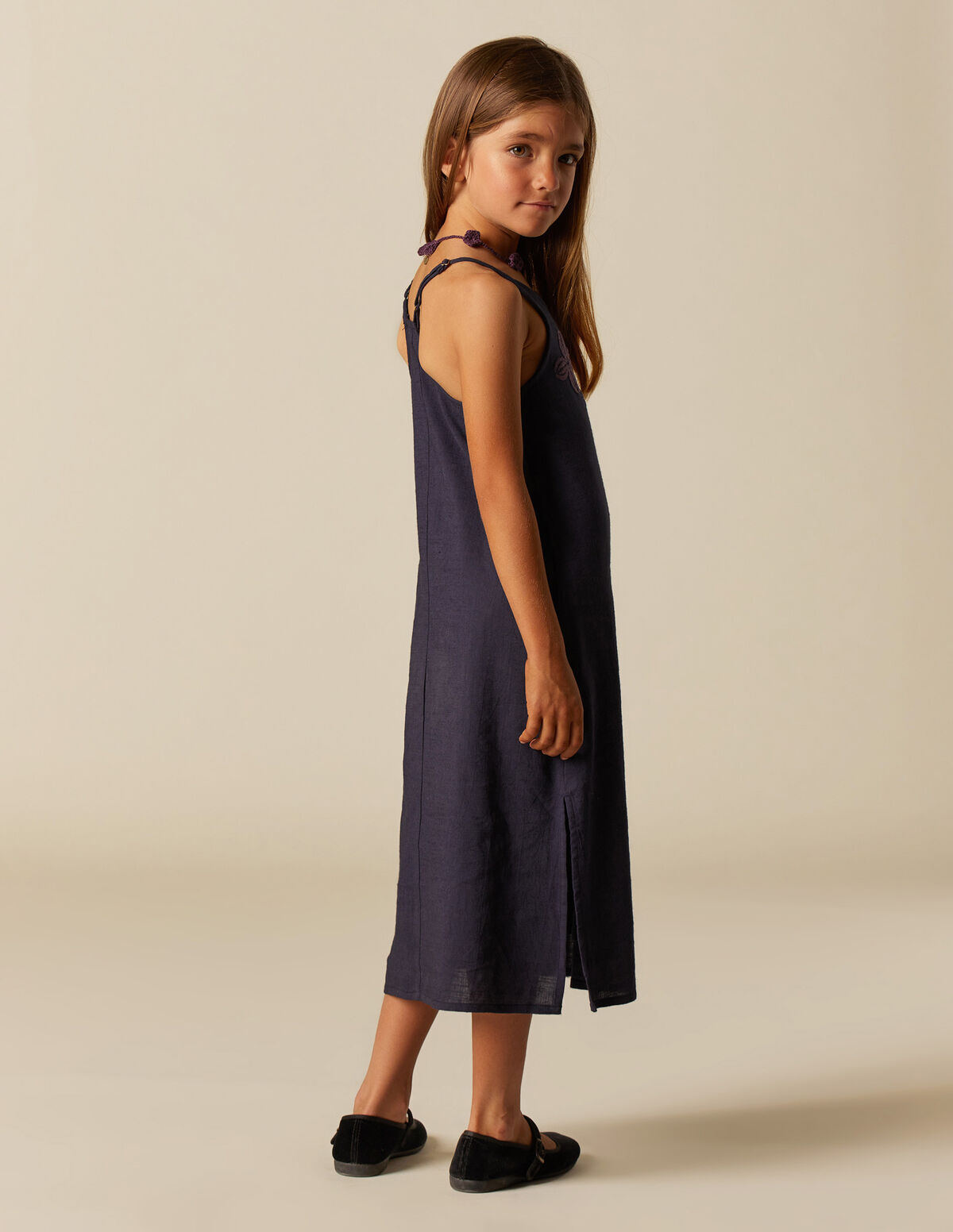 LIGHT BLUE FLOWER  DRESS