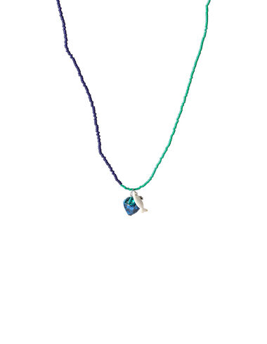 Blue heart beads necklace - View all > - Nícoli
