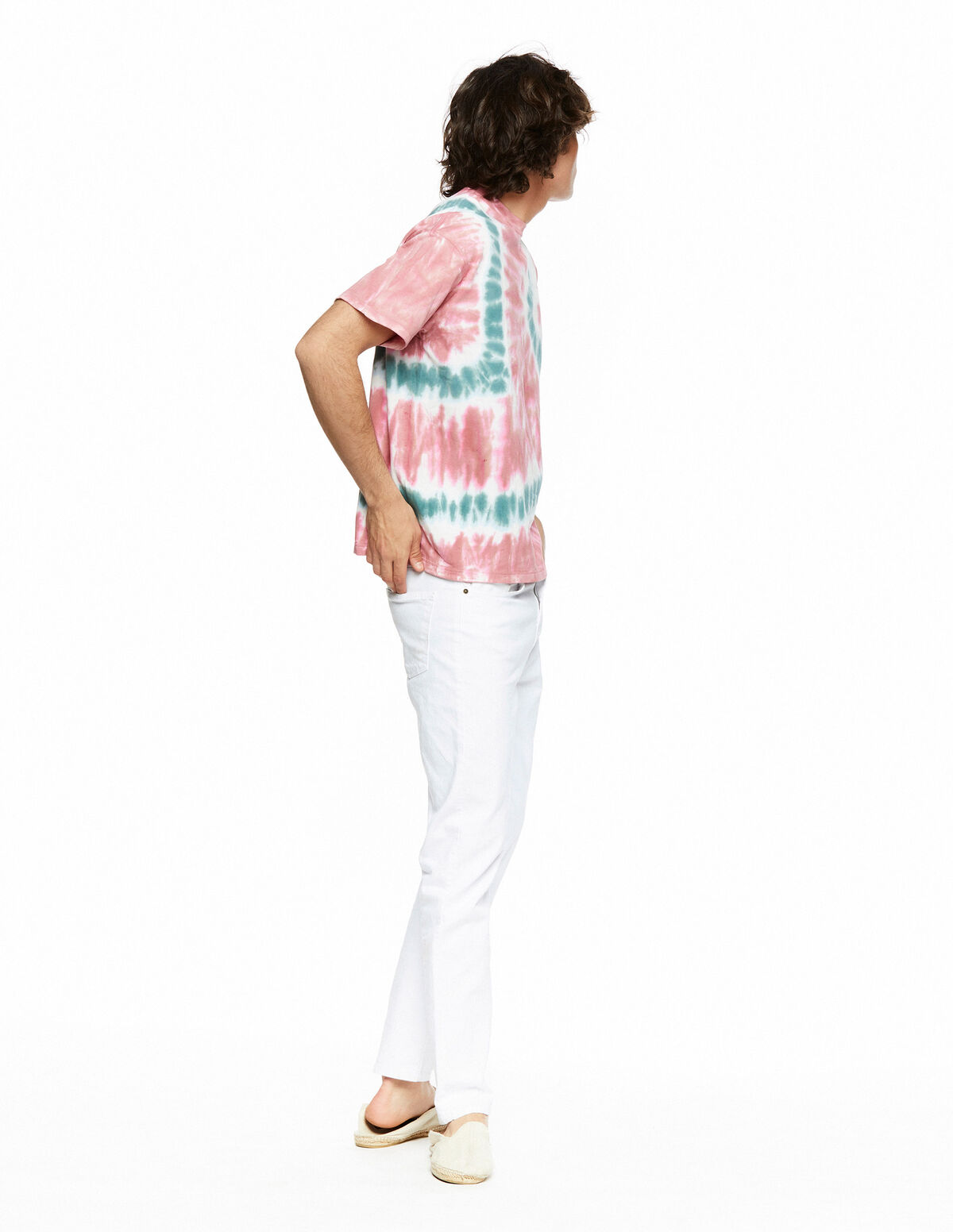 Blue tie-dye T-shirt
