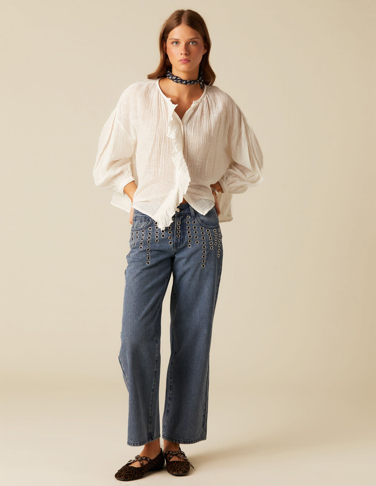 JEANS AZUL MIX TACHAS