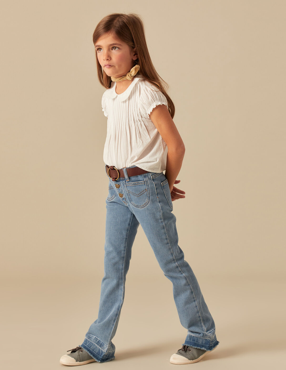 PANTALÓN CAMPANA VAQUERO AZUL