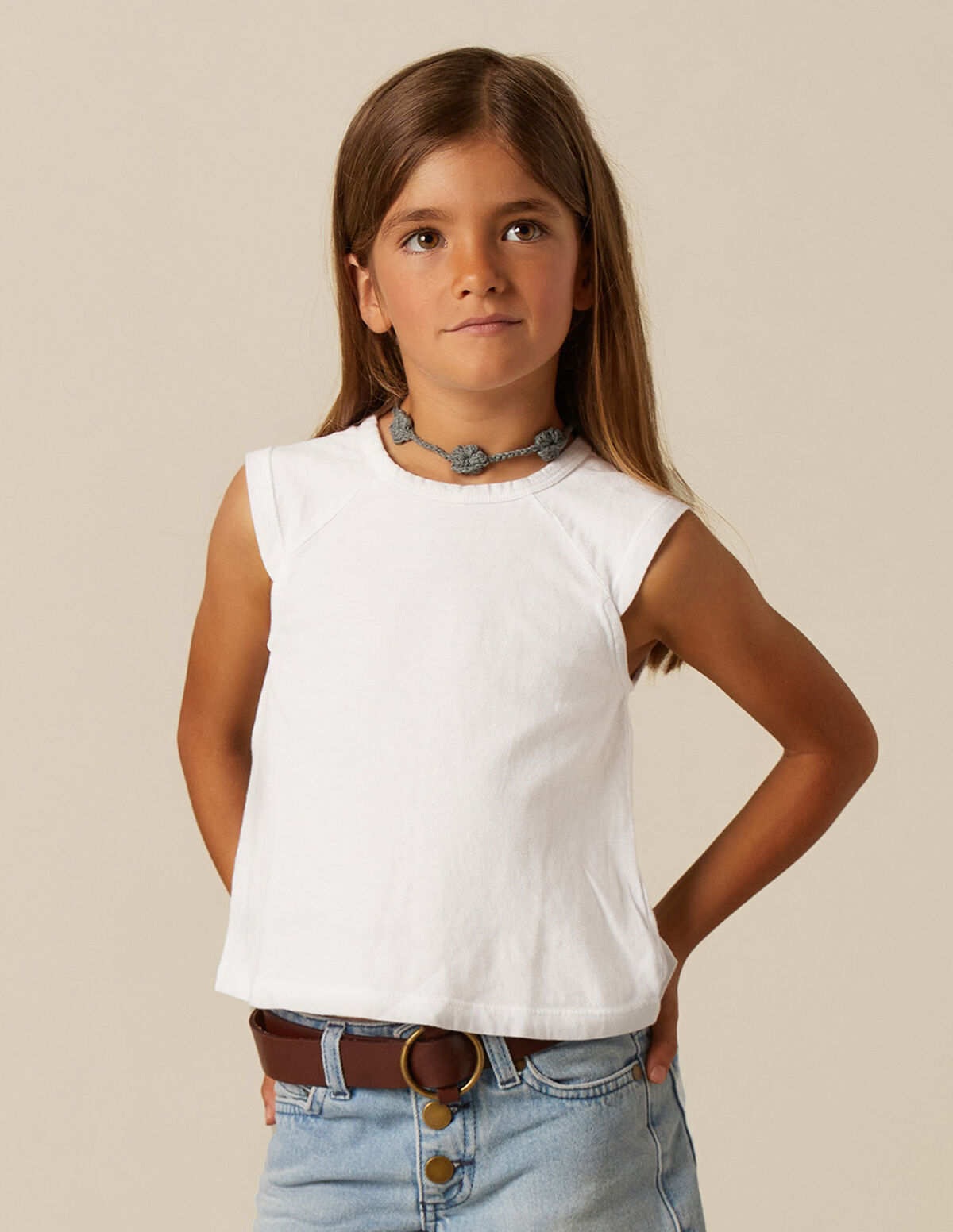 T-SHIRT COUPURES BLANC