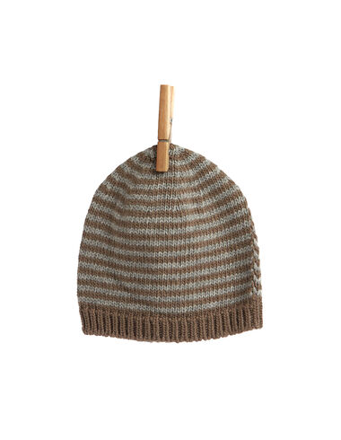 Brown stripe hat - View all > - Nícoli