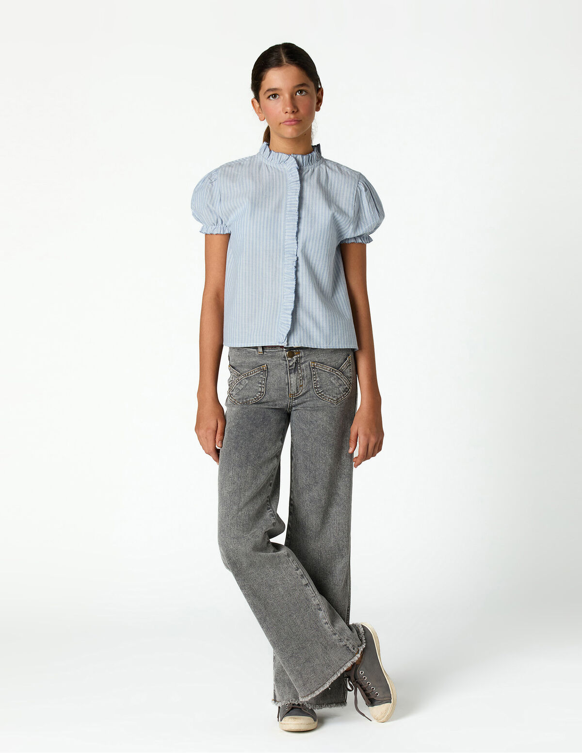 BLUE CROSS-POCKET TROUSERS