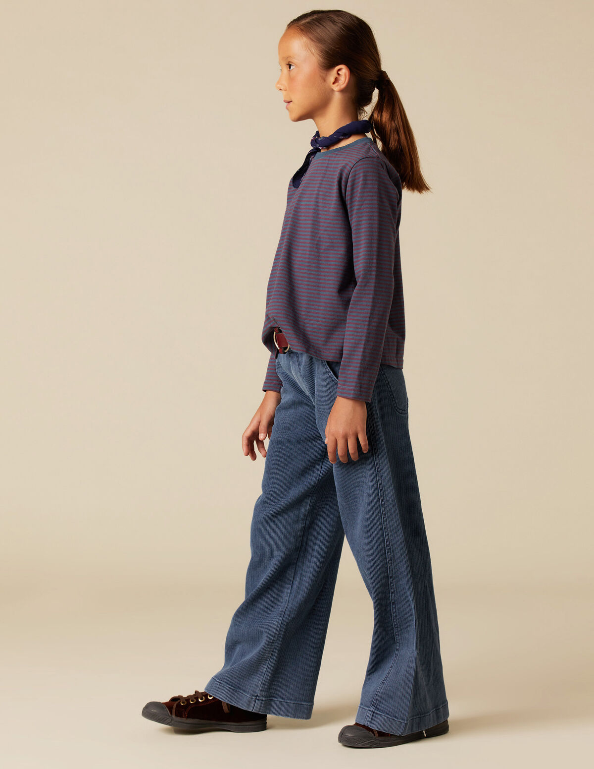 DENIM CORDUROY TROUSERS