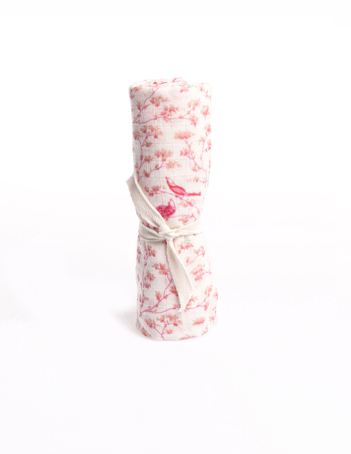 BLUE BAMBOO PRINT MUSLIN