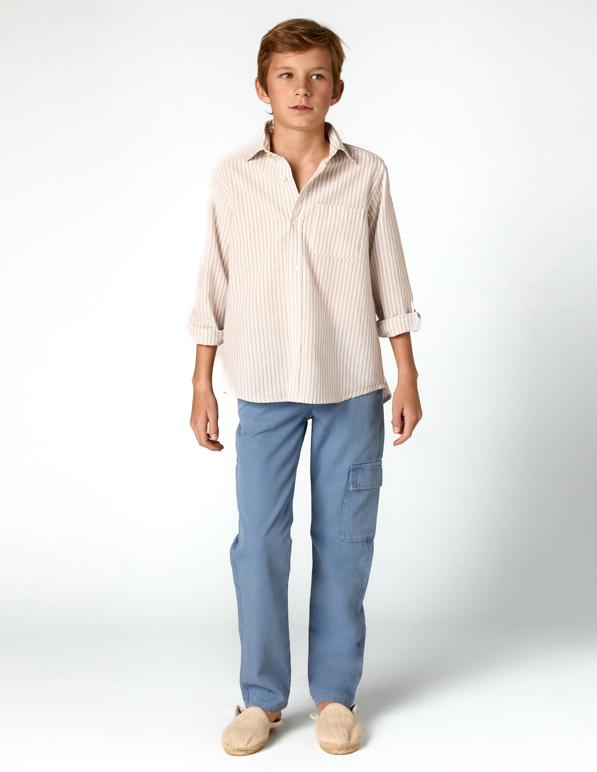 CHEMISE &Agrave; RAYURES &Eacute;CRUE