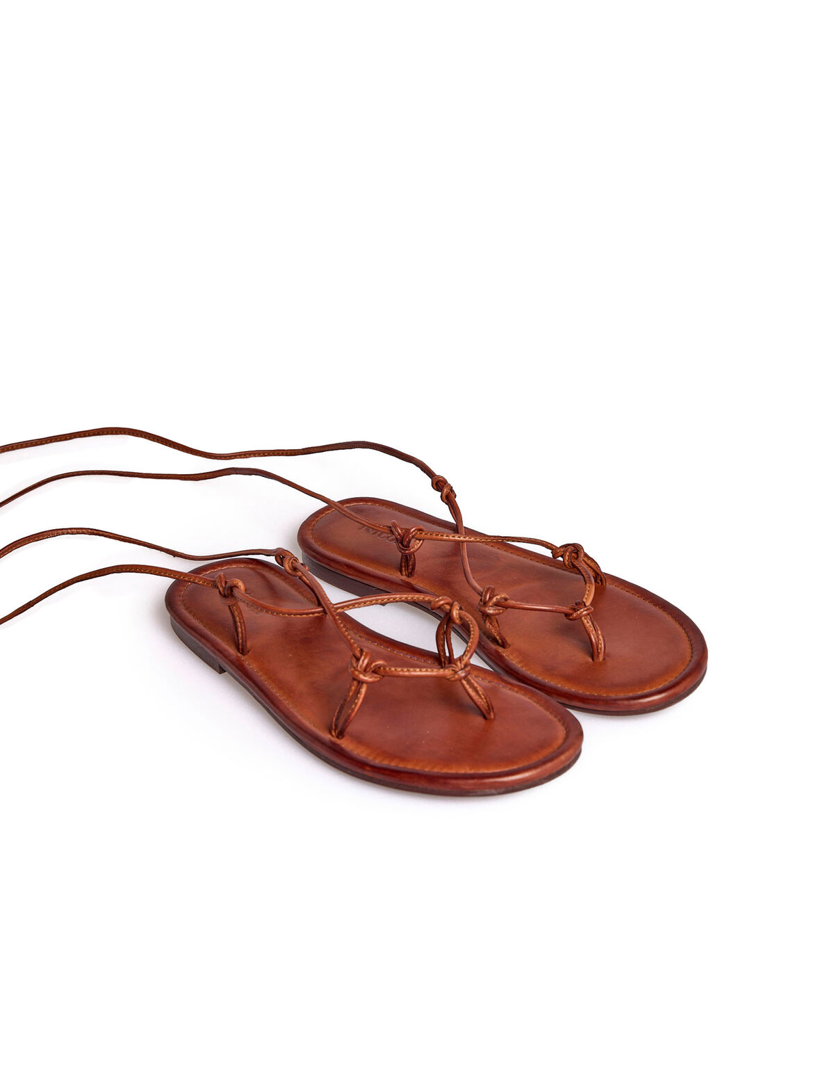 BROWN STRAPPY SANDALS