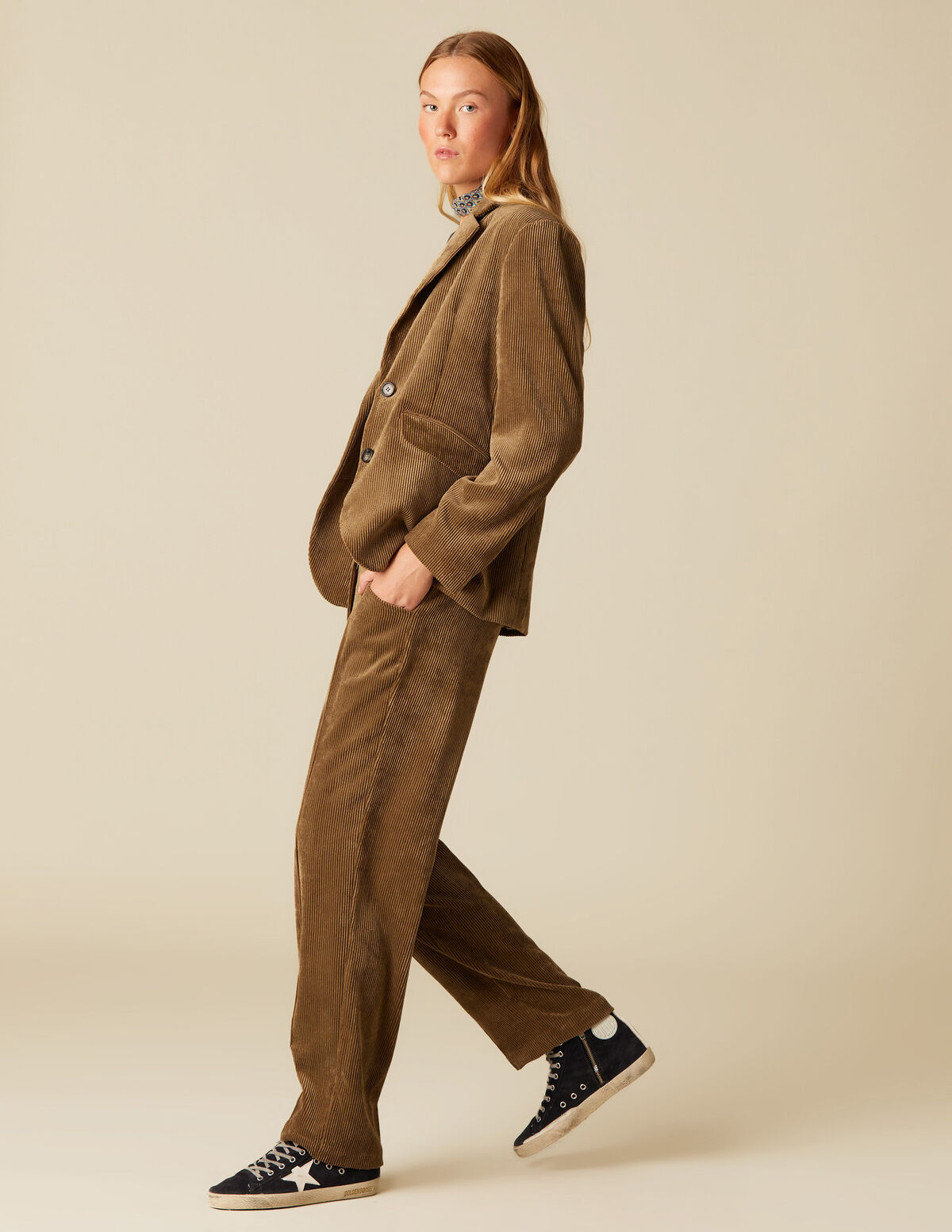 BROWN CORDUROY TROUSERS