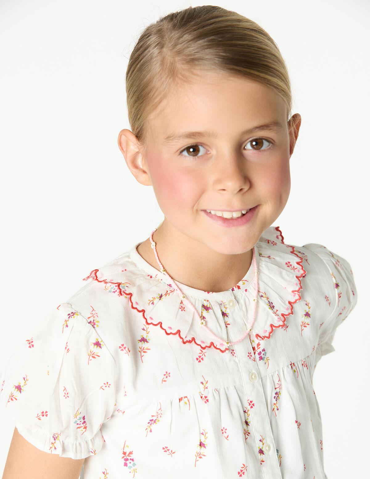 BLUE FLOWER PRINT SHIRT