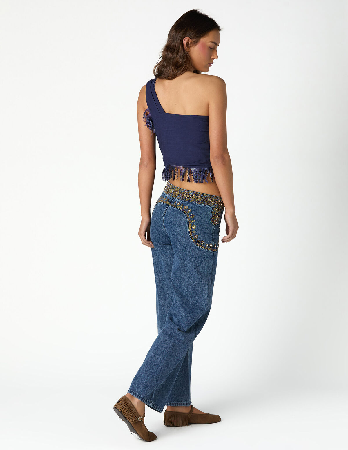 TOP ASIM&Eacute;TRICO FRANJAS BIG BLUE