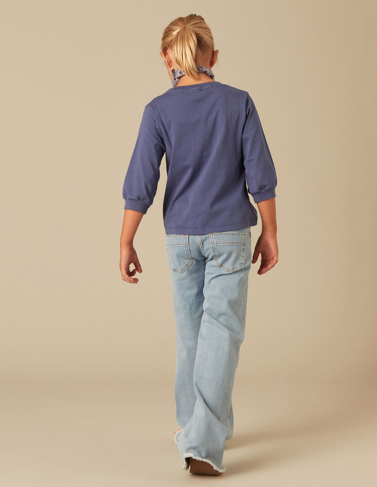 DARK BLUE LONG-SLEEVED SHIRT