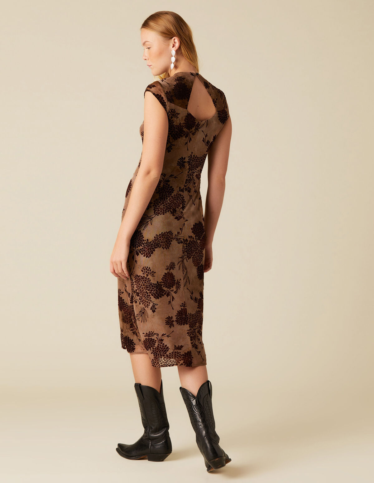 ROBE FLEUR TULLE NOIRE