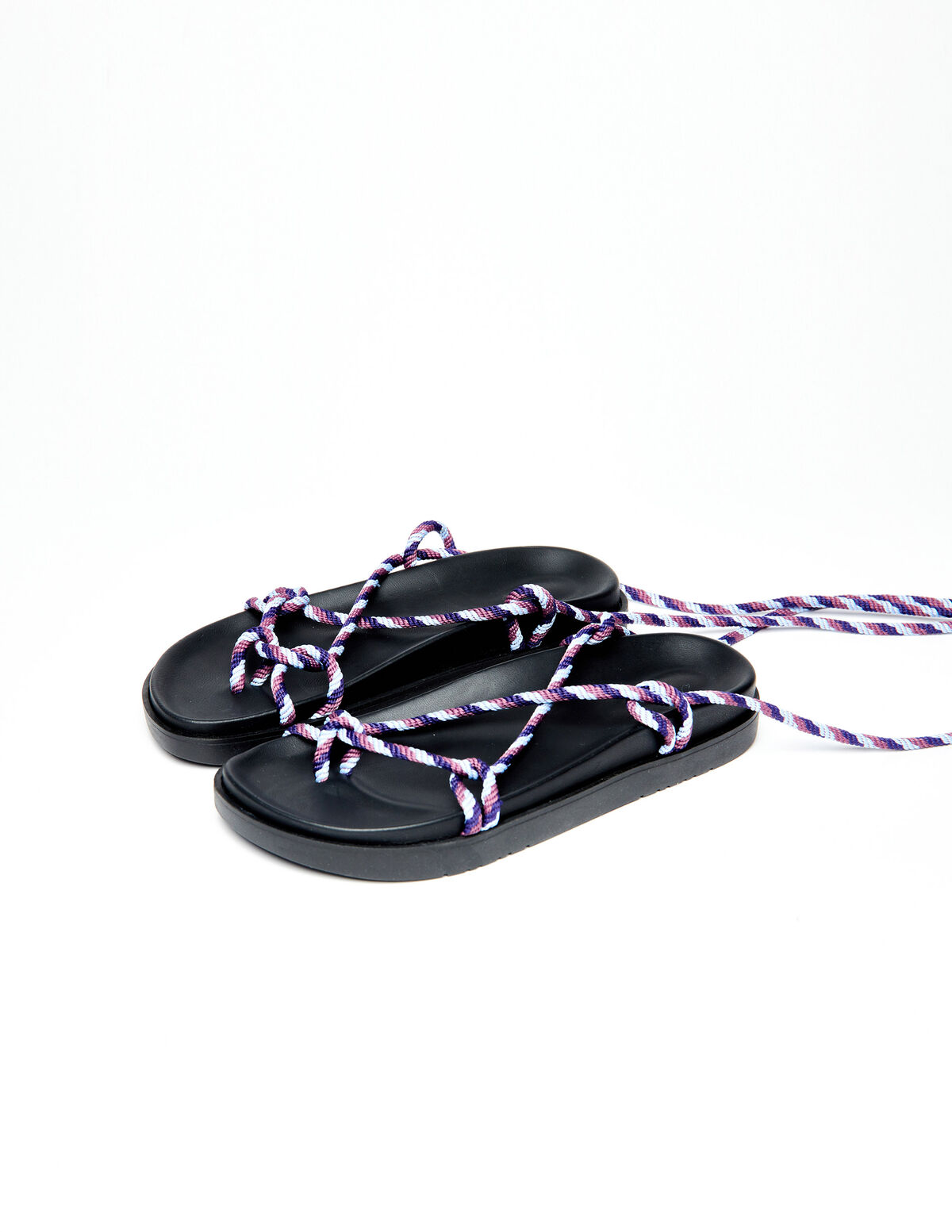 Multicolour cord sandal