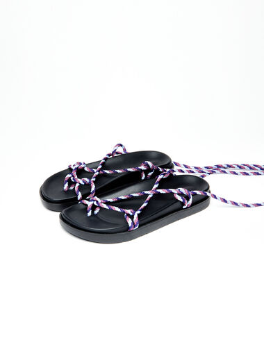 Multicolour cord sandal - View all > - Nícoli