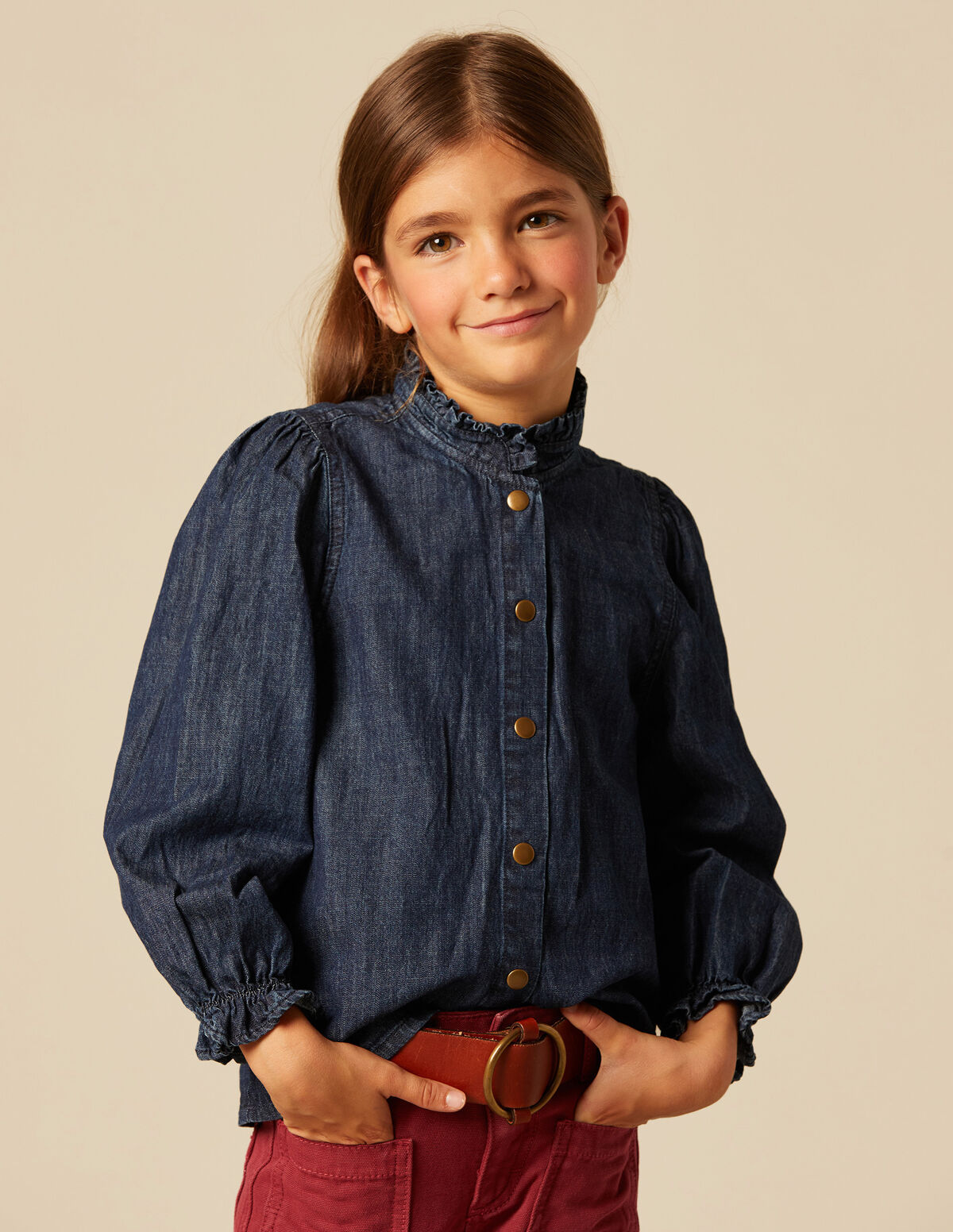 BLUE DENIM SHIRT