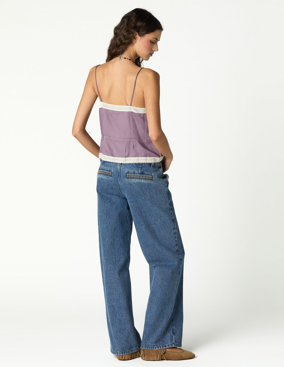 TOP RENDA VINTAGE CAPPUCINO