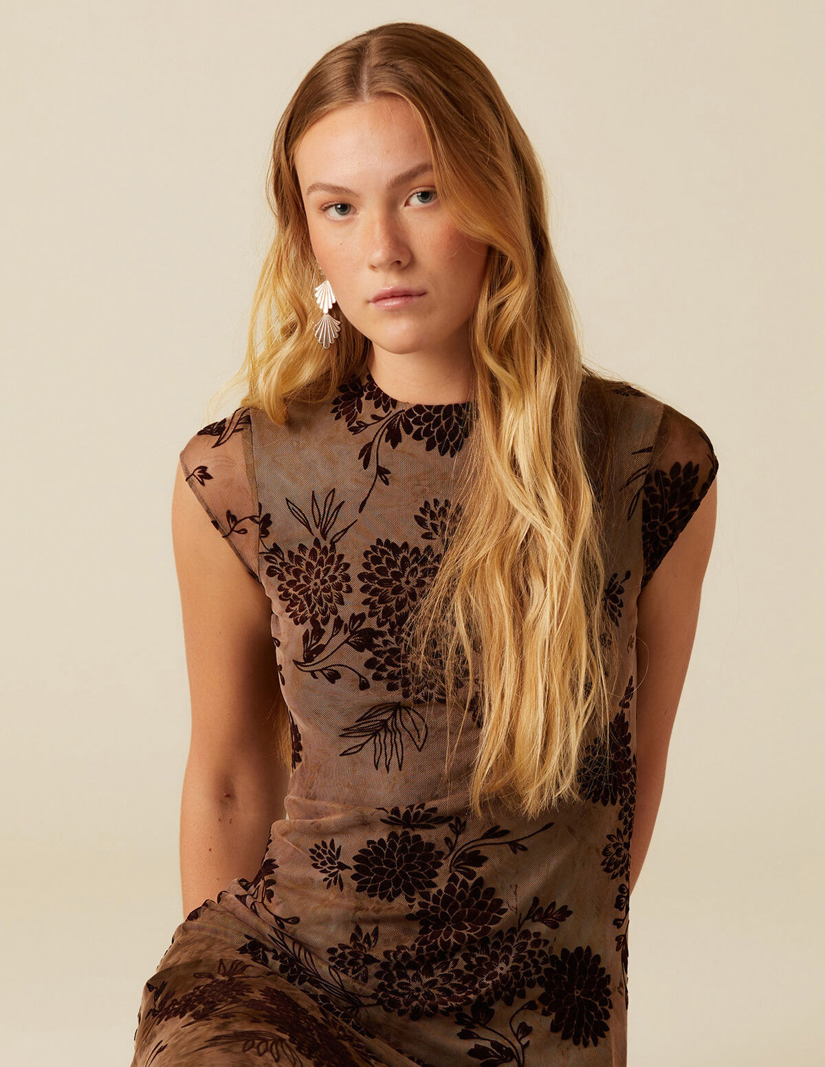 ROBE FLEUR TULLE NOIRE