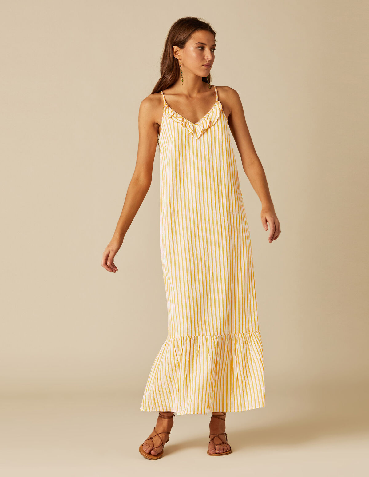 VESTIDO RAYAS AMARILLAS