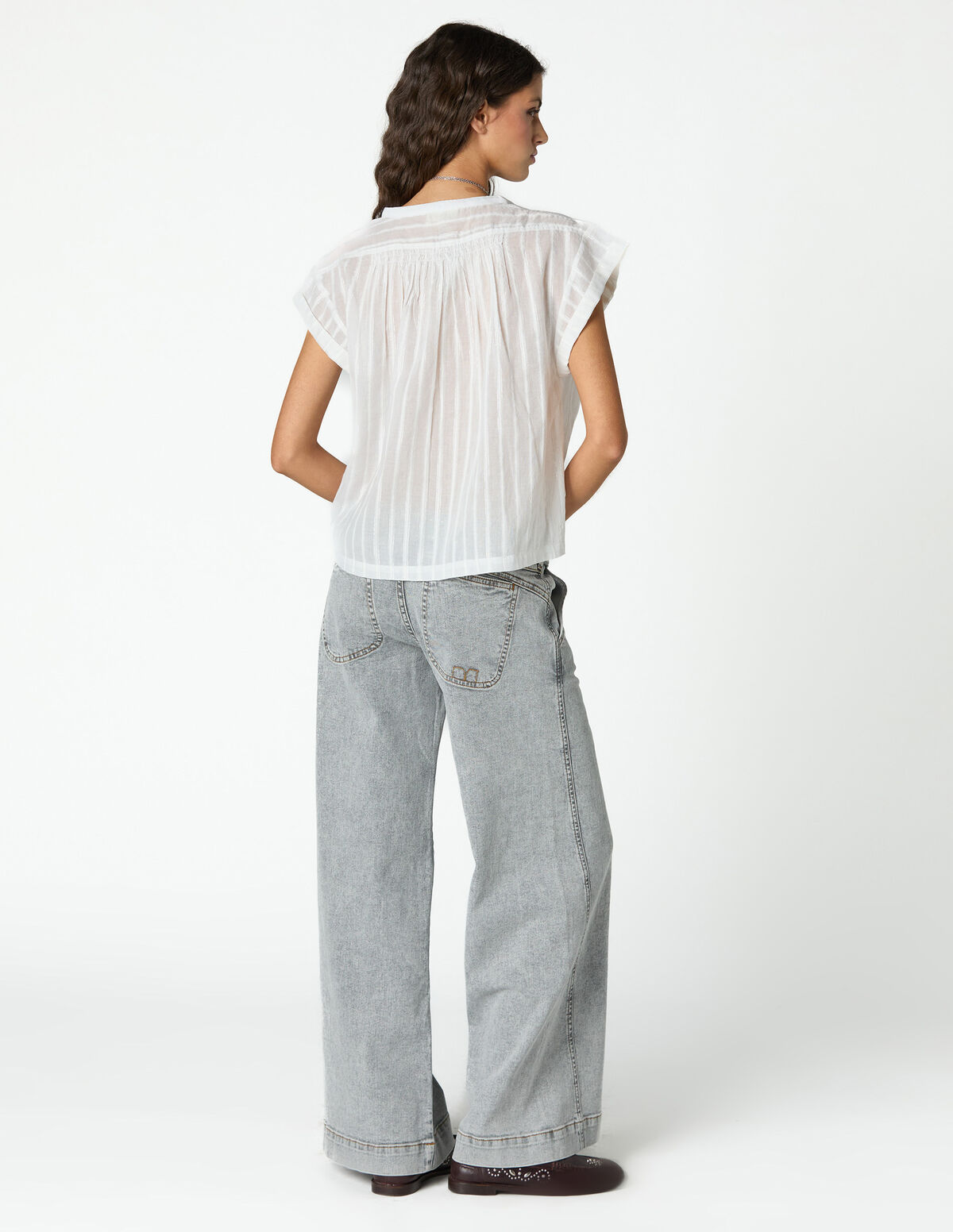 BIG BLUE LUREX SHIRT