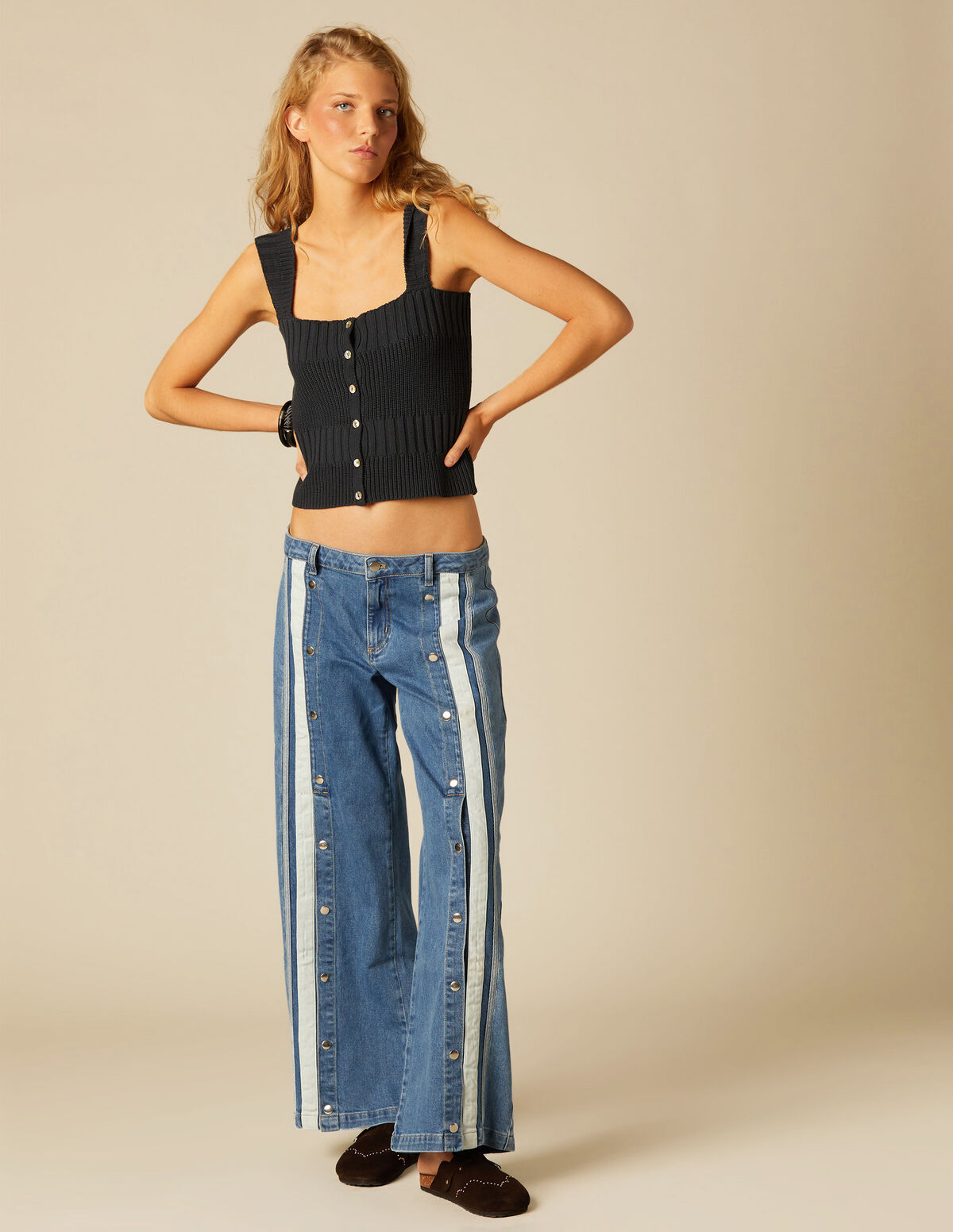 ANTHRACITE RIBBED TOP