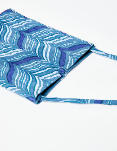 Blue herringbone crossbody bag - Bags and Shoulder bags - Nícoli
