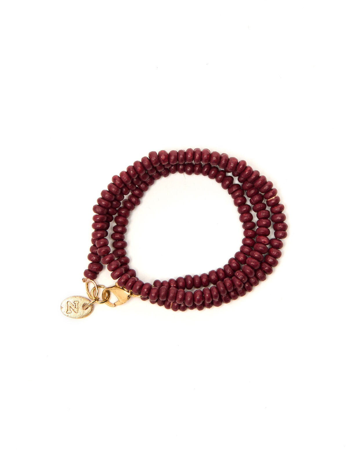 RED BEADED SHORT NECKLACE