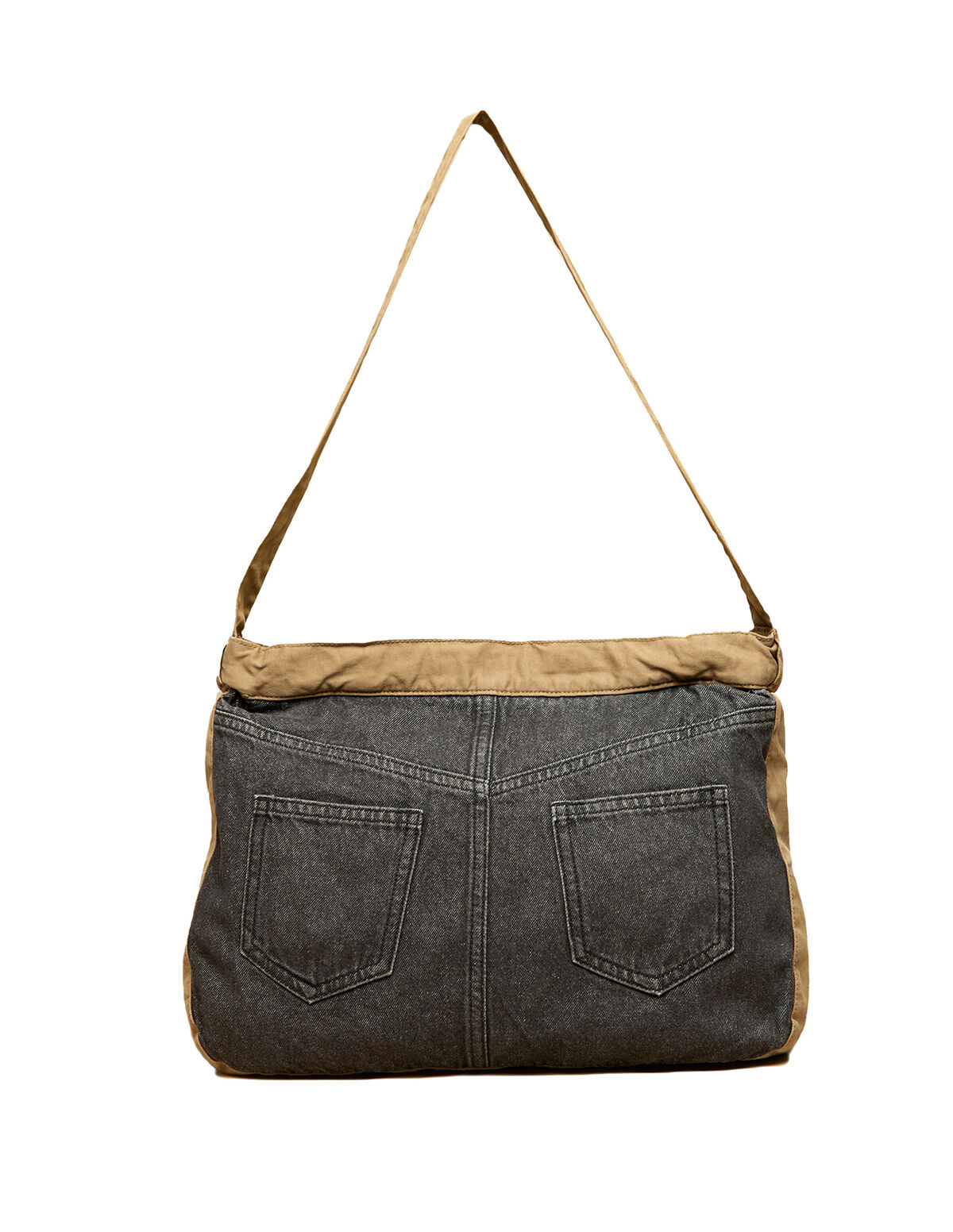 ANTHRACITE DENIM CONTRAST BAG
