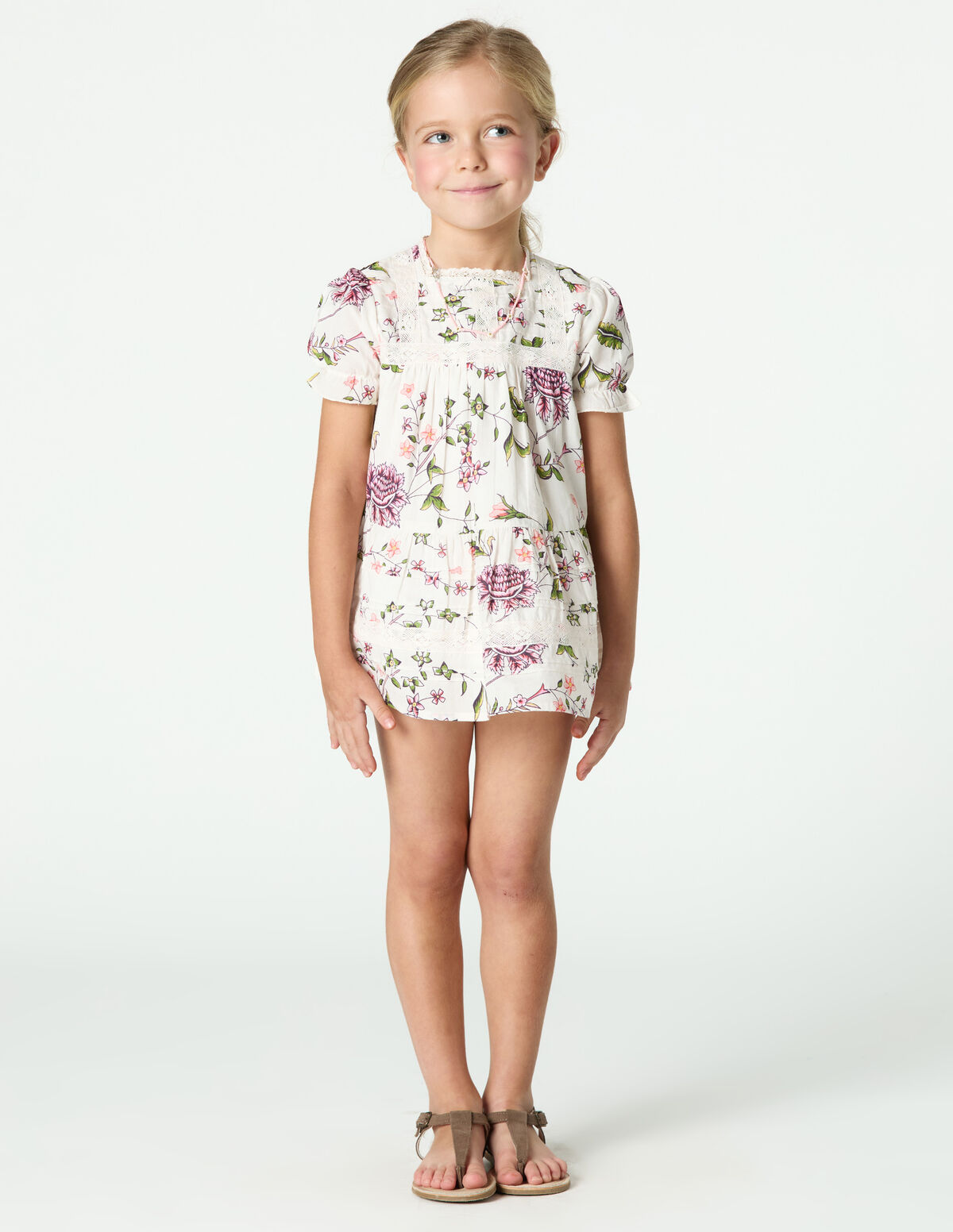 CAPPUCCINO INDIAN PRINT DRESS