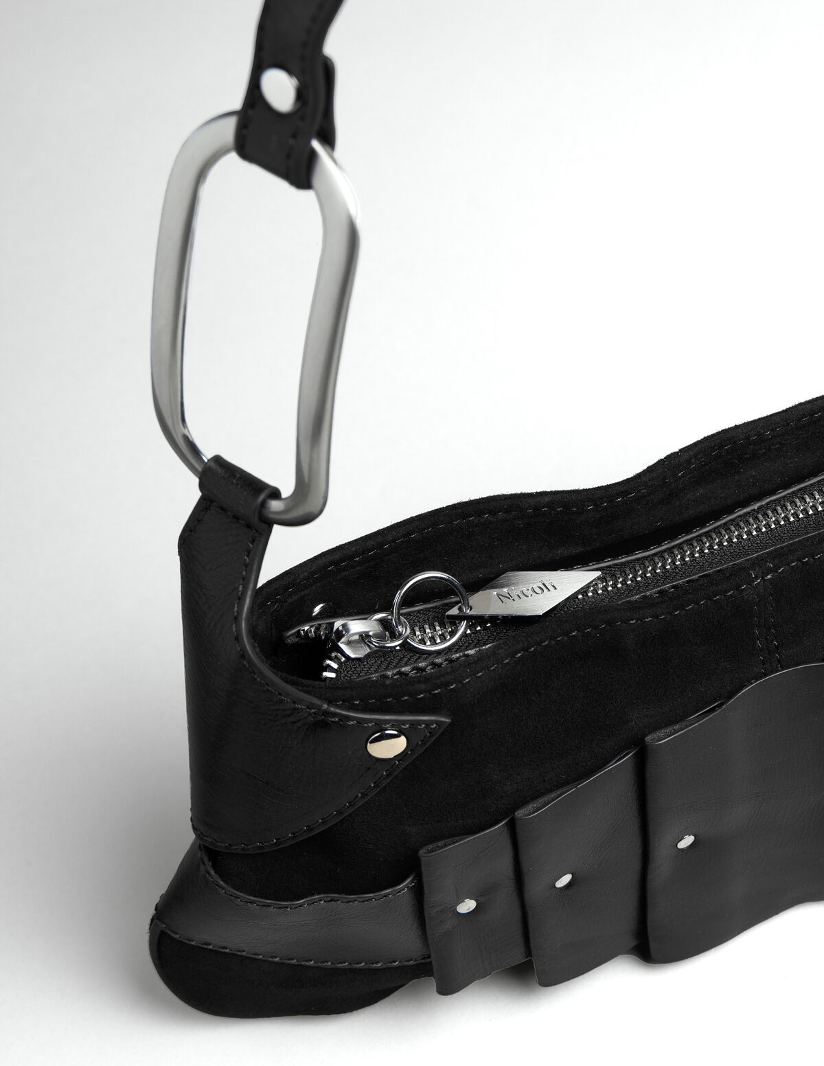 BOLSO PLEATS GRANATE