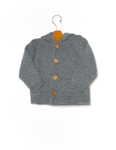 Grey hooded jacket - View all > - Nícoli