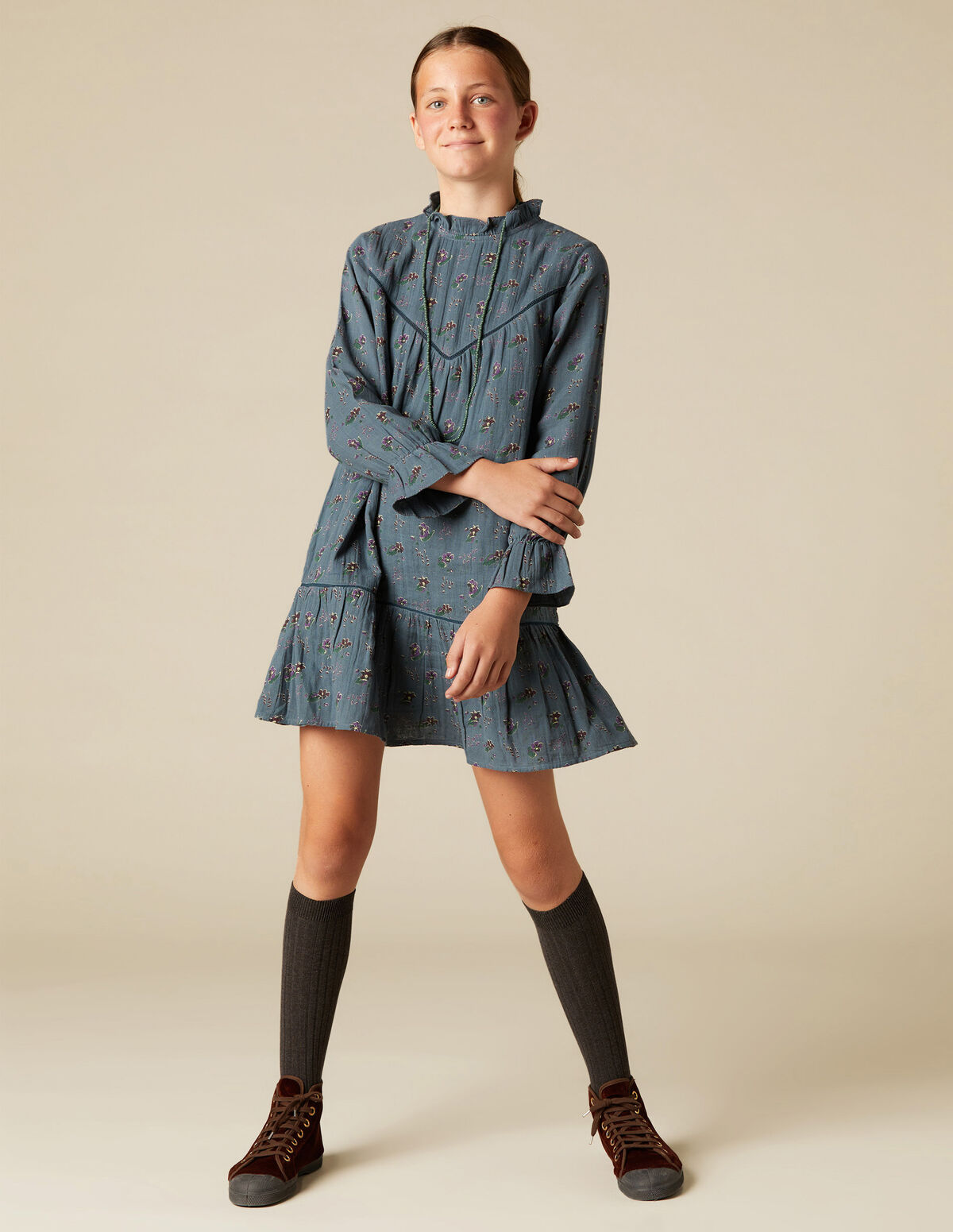 PEBBLE PRINT DRESS 