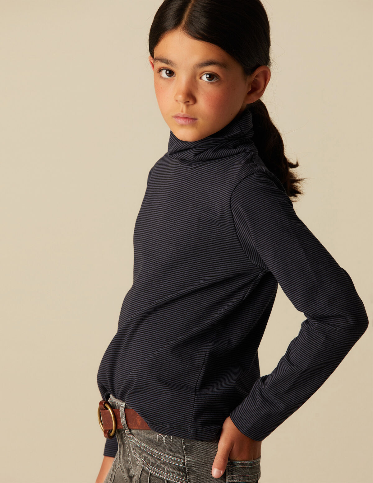 GOLA VOLTADA RISCA AZUL