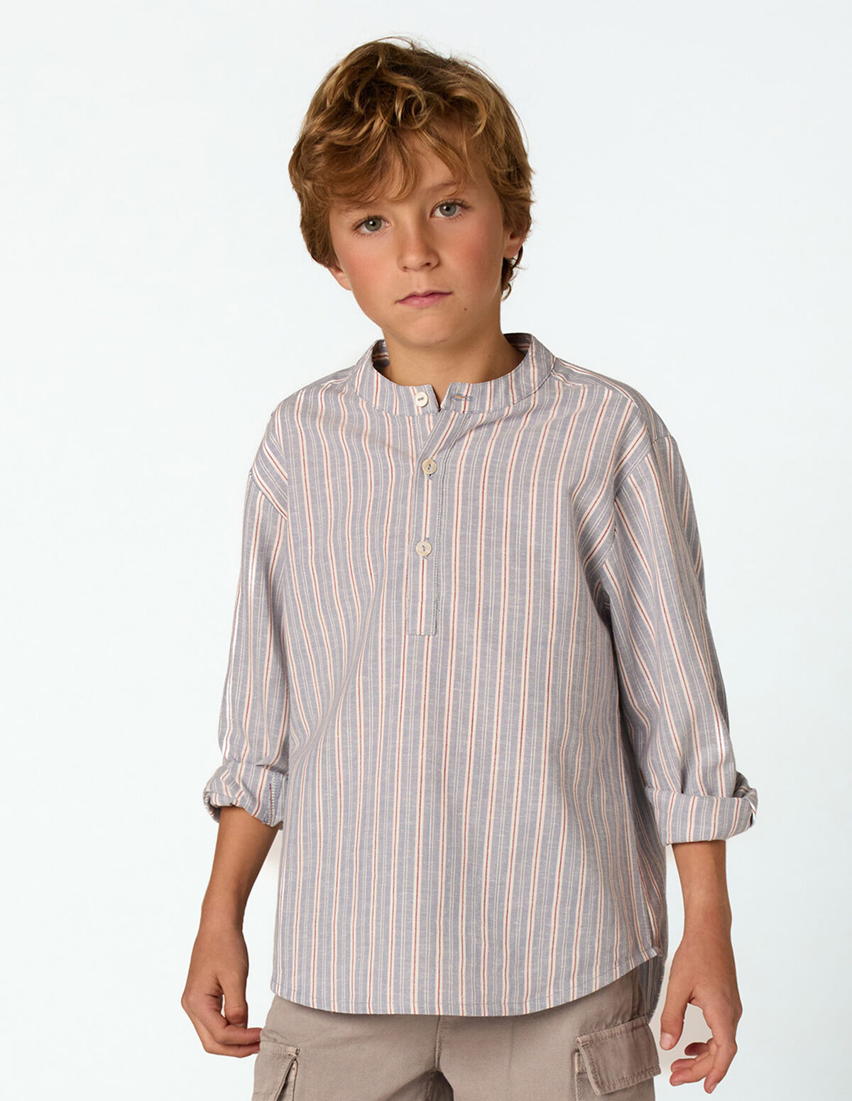 BLUE/RED STRIPED SHIRT