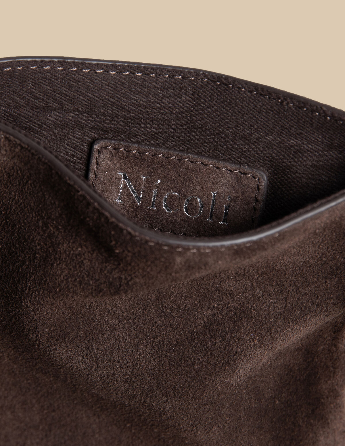 MAROON FRINGED SUEDE BAG