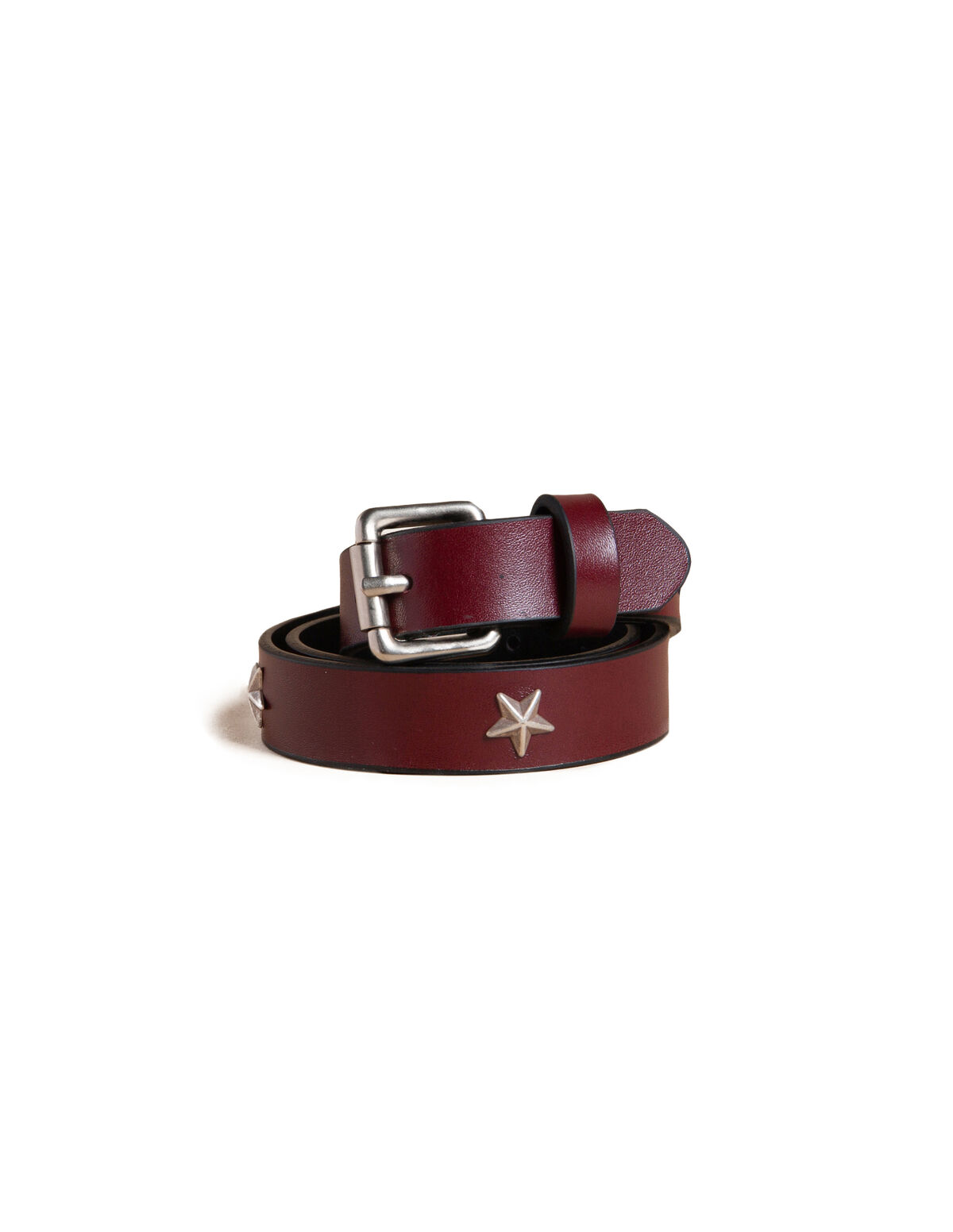 MAROON STARS BELT