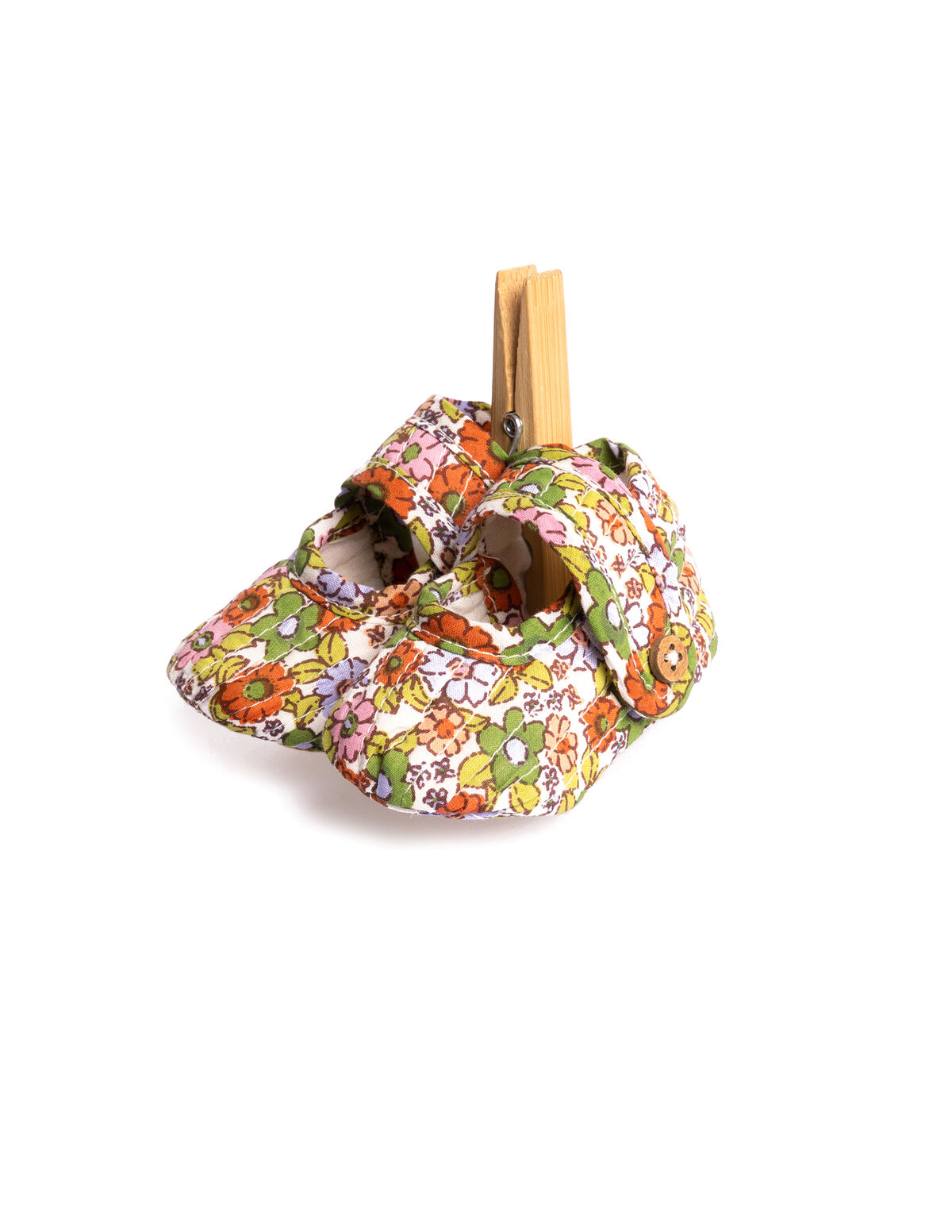 PINK FLORAL PRINT SHOES