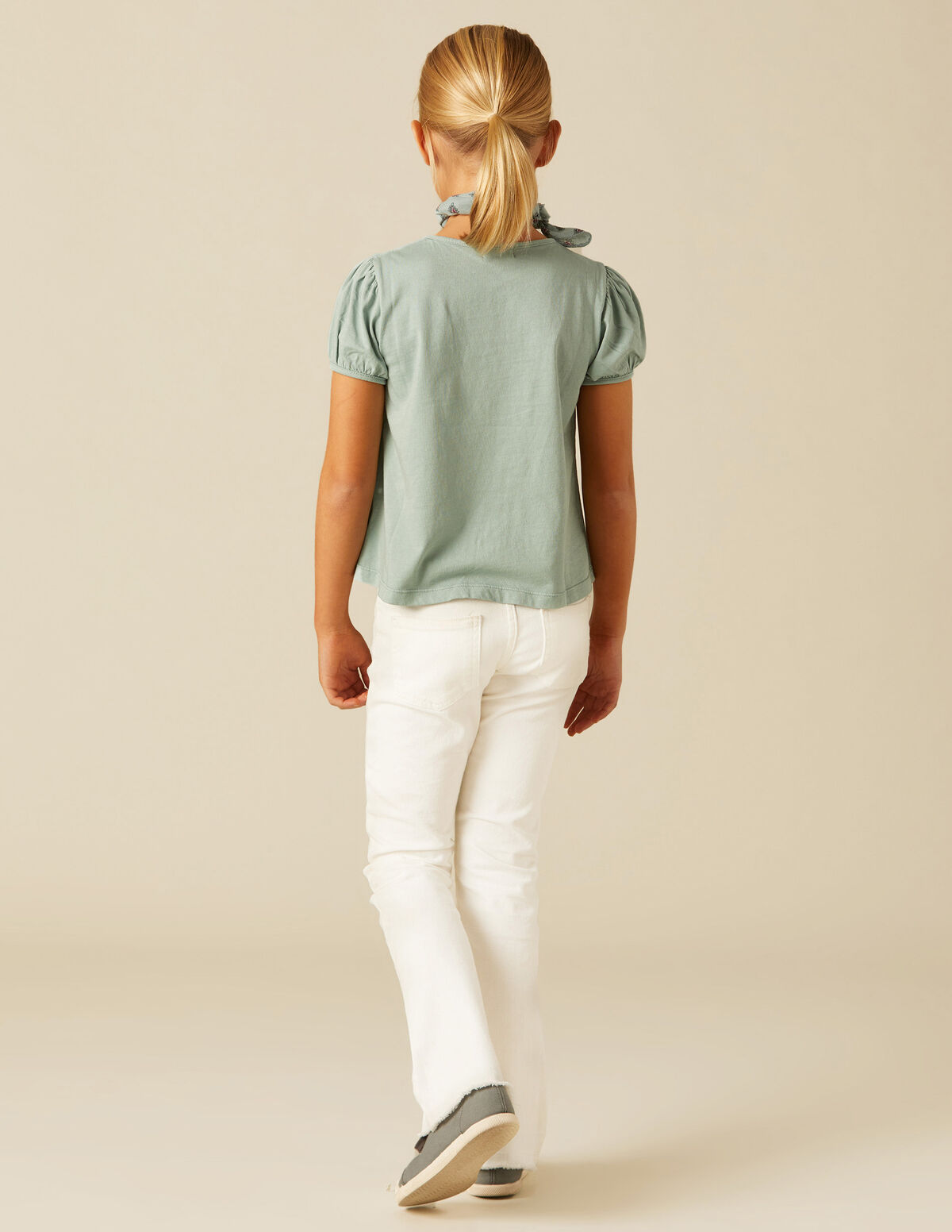 Pantalón campana vaquero azul