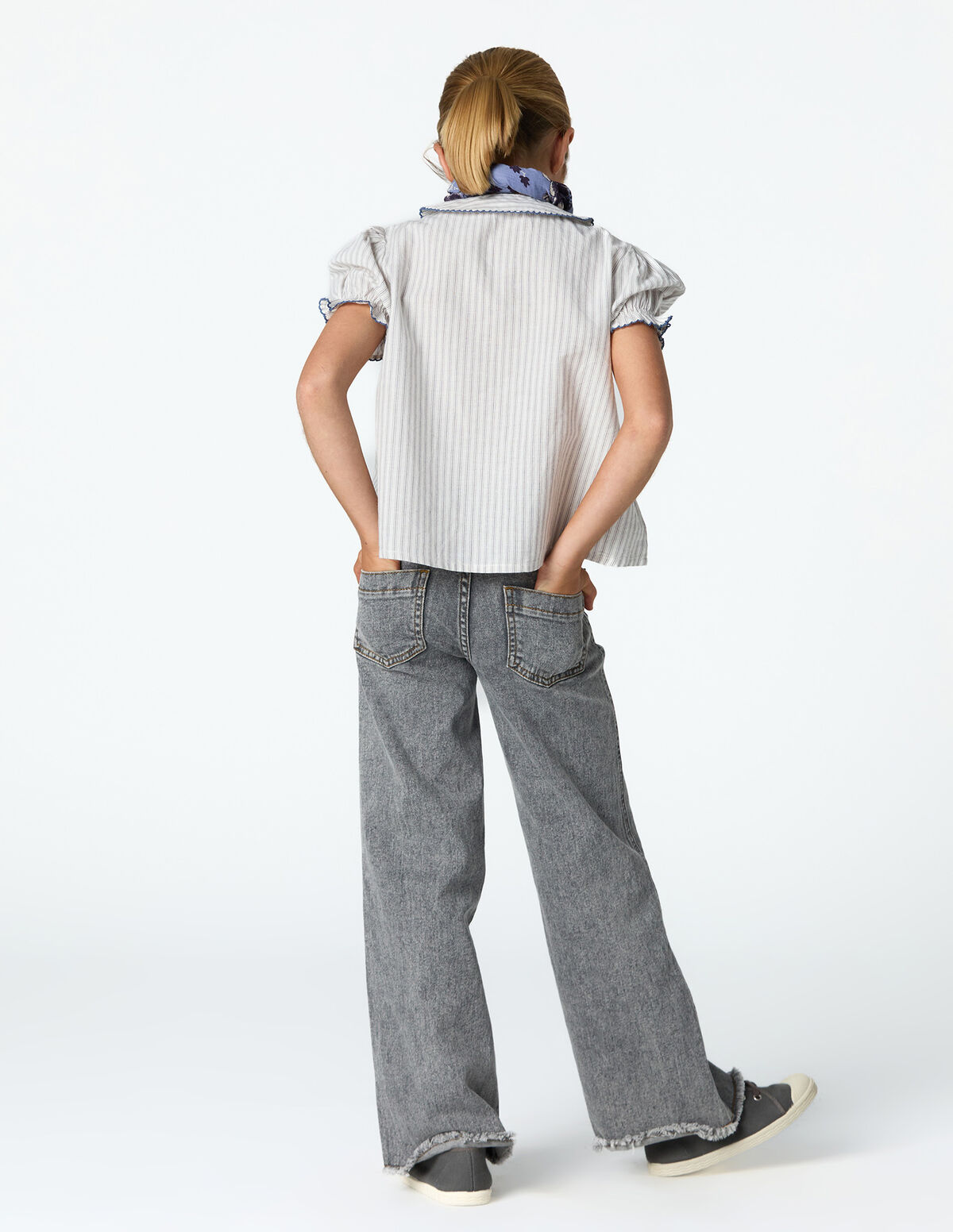 BLUE CROSS-POCKET TROUSERS