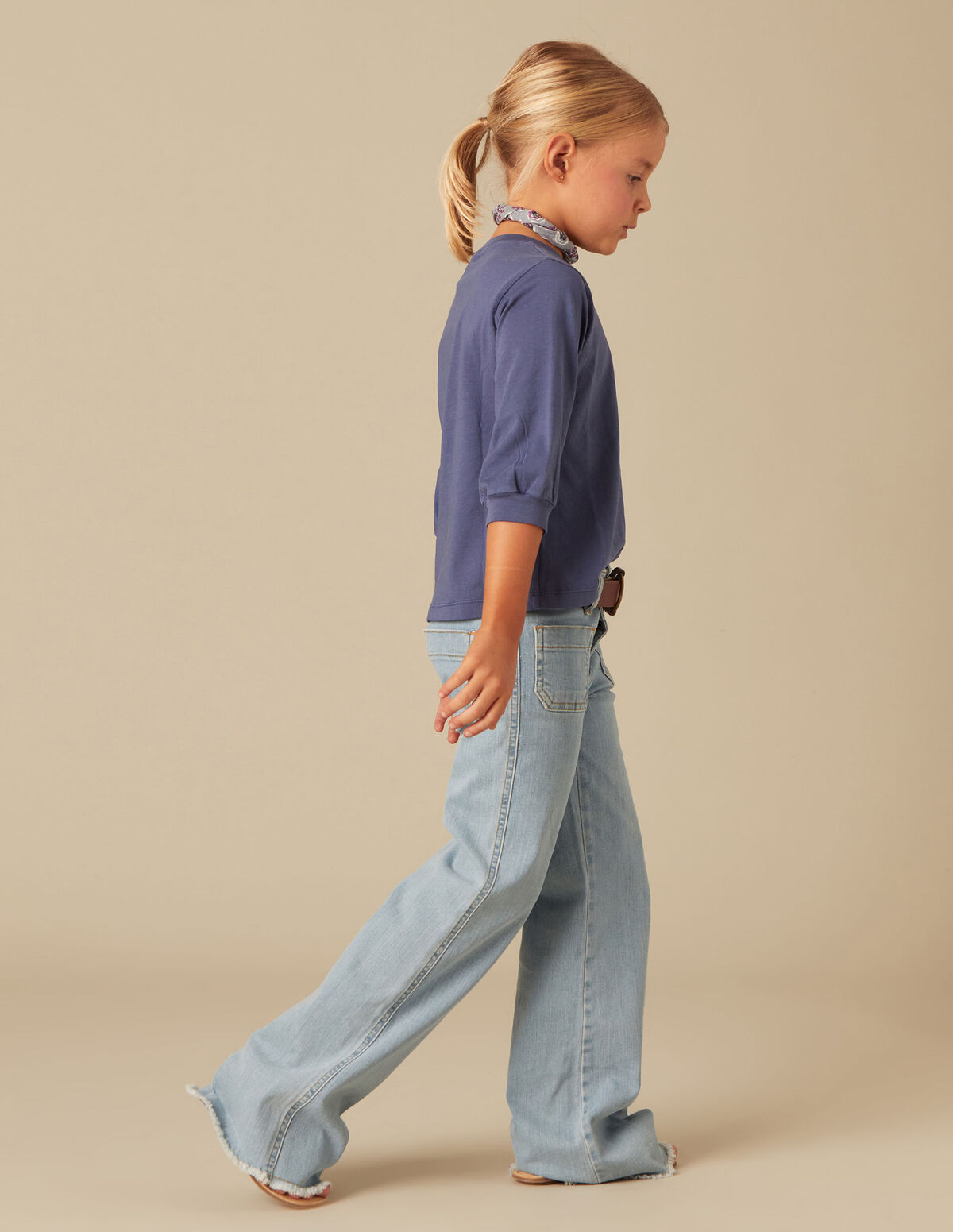 DARK BLUE LONG-SLEEVED SHIRT