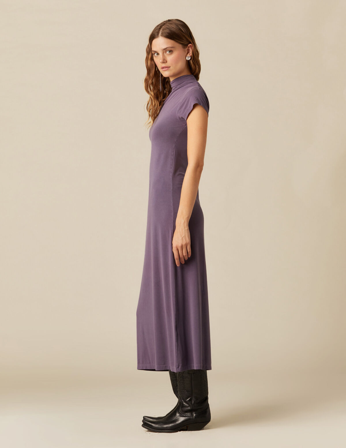 ROBE ASYMÉTRIQUE BLEUE