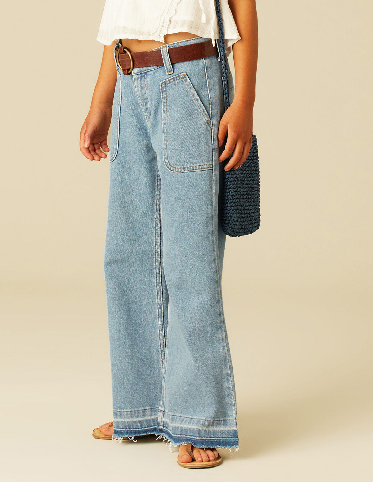 PANTALÓN WIDE LEG VAQUERO AZUL