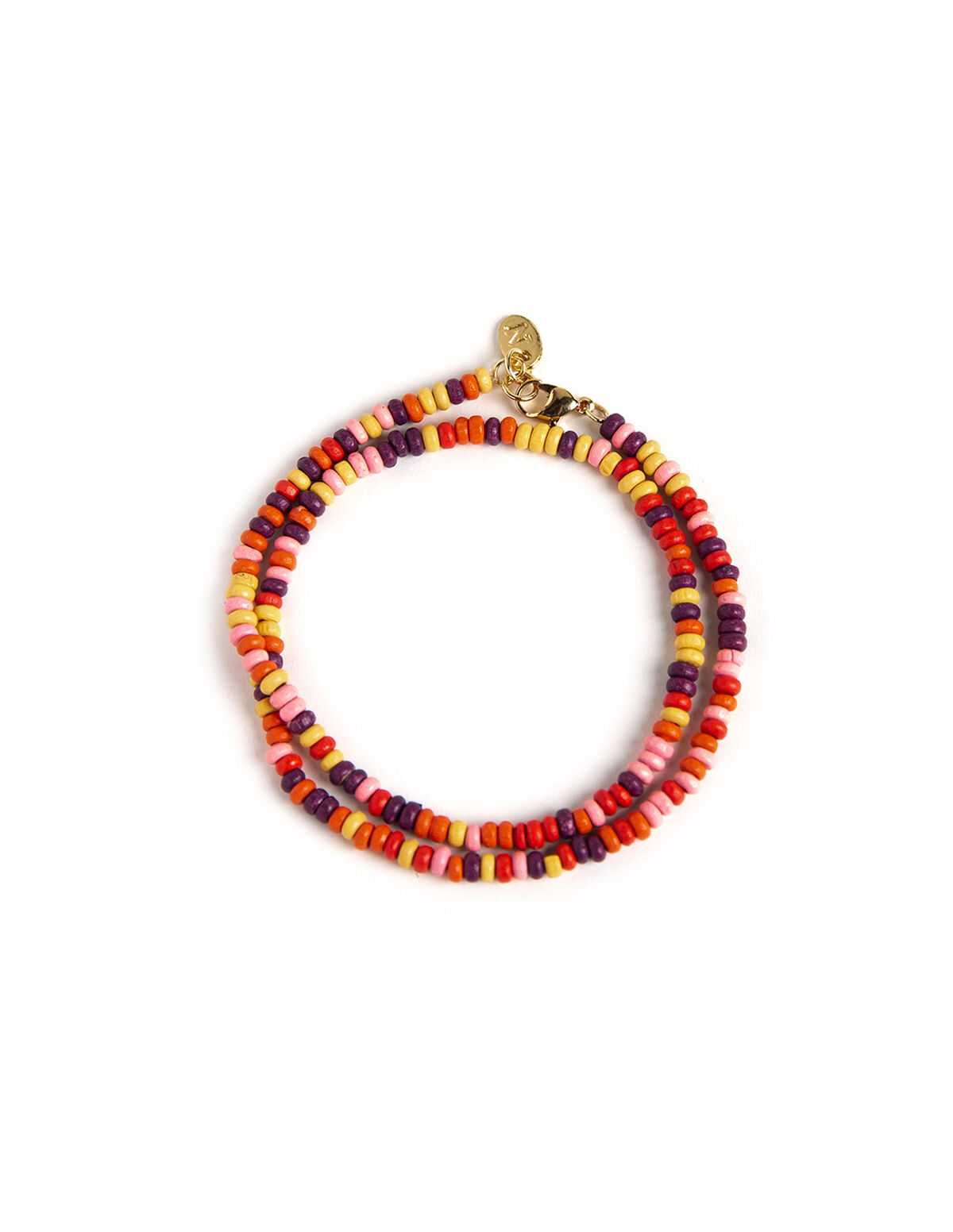 COLLAR CORTO MULTICOLOR ROSA