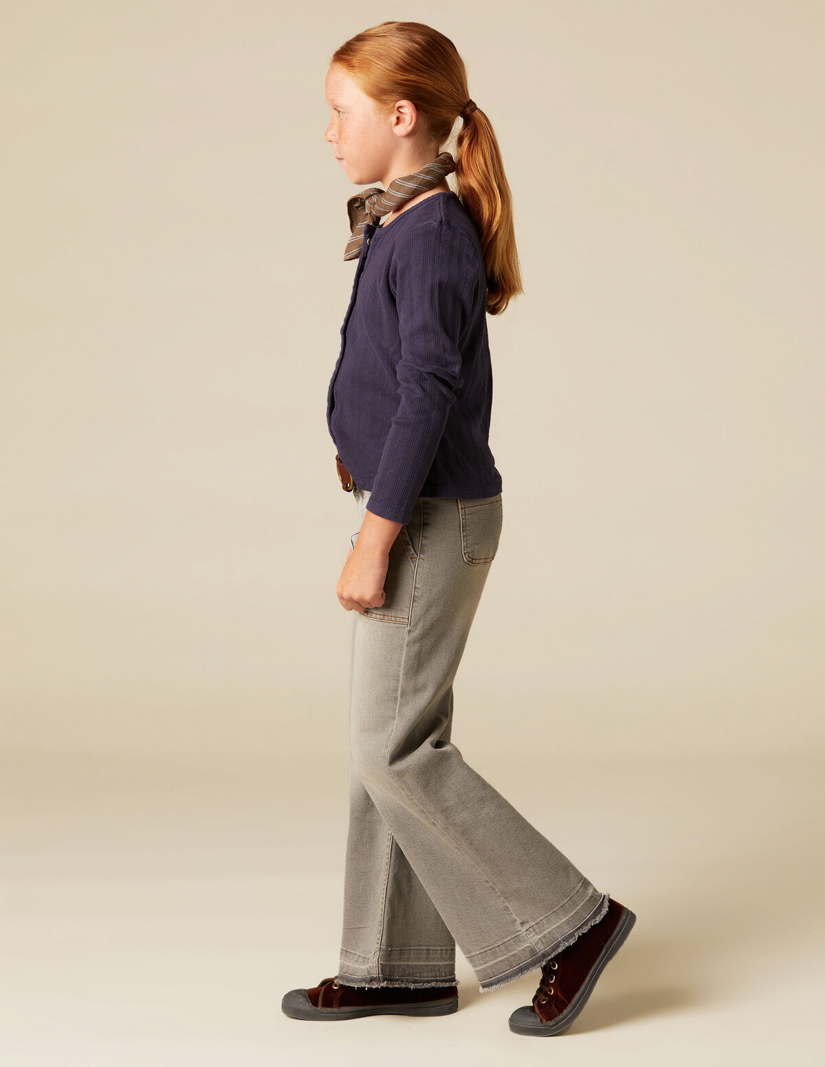 BLUEBERRY POINTELLE T-SHIRT